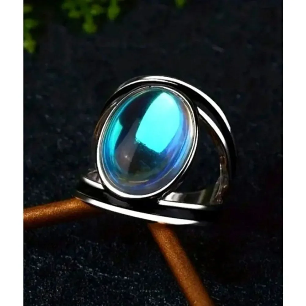 Boho unisex moonstone ring
